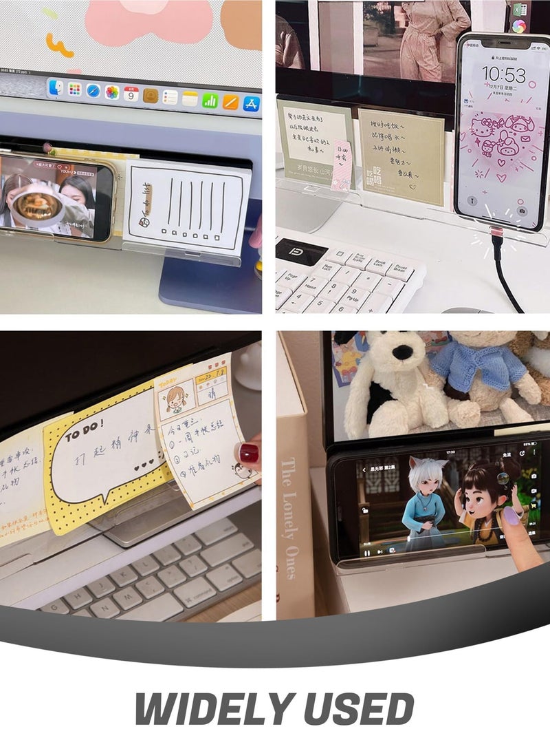 لوحة مذكرة شاشة الكمبيوتر ، اكسسوارات مكتب المكتب ، لوحة رسائل الكمبيوتر ، لوازم مكتبية للنساء الرجال ، حامل ملاحظة لاصقة للكمبيوتر ملحقات المكتب المنزلي مكتب رسالة مكتب ديكور المكتب - Image 4